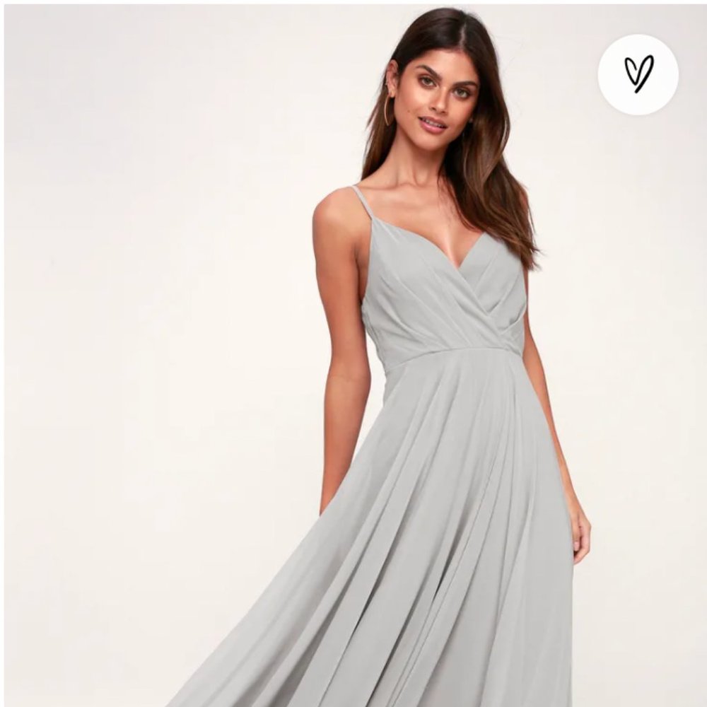All About Love Light Grey Maxi Dress